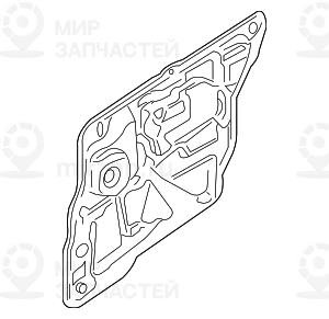 Звукоизоляция двери Л Зд
 BMW 51487161455