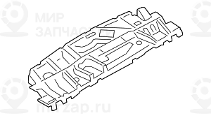Звукоизоляция перегородки багаж.отдел.
 BMW 51487221979