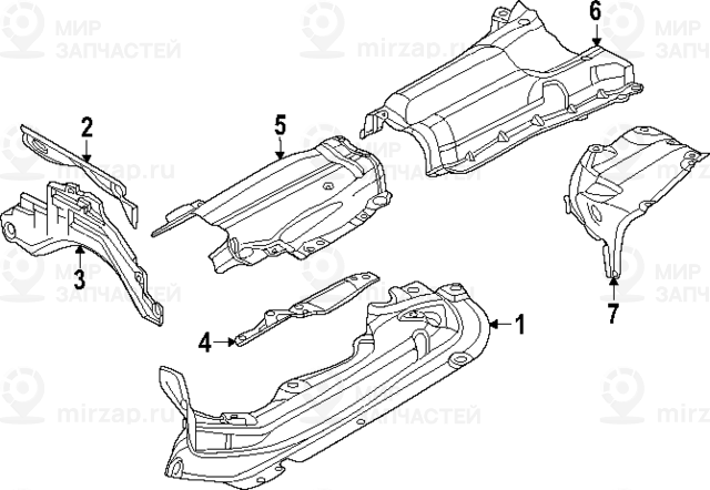 Теплоизоляция доп.глушителя за основн.Л
 BMW 51487226941