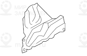 Теплоизоляция переднего лонжерона П
 BMW 51487241758