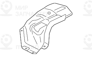 Wдrmeisolierung Nachschalldдmpfer Rechts
 BMW 51487340824