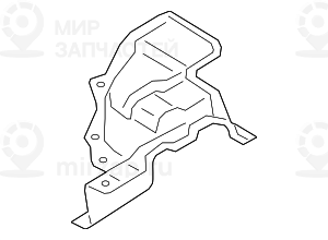 Wдrmeisolierung Nachschalldдmpfer Rechts
 BMW 51487394802