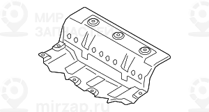 W?rmeisolierung Nachschalld?mpfer Vorn
 BMW 51487463518