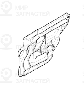 Звукоизоляция двери Л Зд
 BMW 51488196127