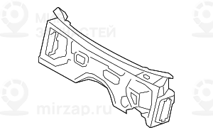 Звукоизоляция верхней части щита передка
 BMW 51489113809
