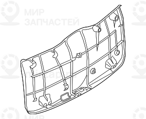 Облицовка багажной двери Нж ANTHRAZIT
 BMW 51493404317