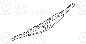 Накладка скобы замка заднего стекла SCHWARZ
 BMW 51497177379