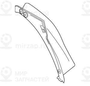 Blende Wasserrinne Hinten Rechts
 BMW 51497474490