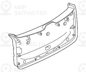 Verkleidung Heckklappe Unten
 BMW 51497484136