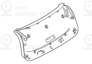 Verkleidung Heckklappe Un
 BMW 51497491237