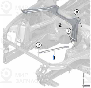 Domstrebe Links
 BMW 51617426097