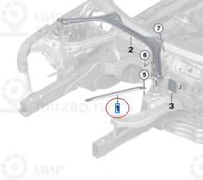 Распорка Стоек Впереди
 BMW 51617456115