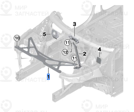 Запчасть BMW 51618078061