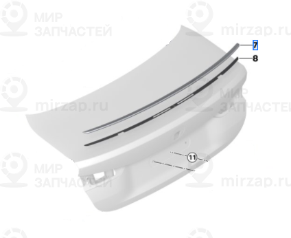 Карбоновый Спойлер
 BMW 51625A09D51