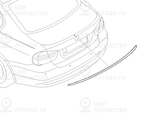 Heckspoiler Grundiert
 BMW 51628059269