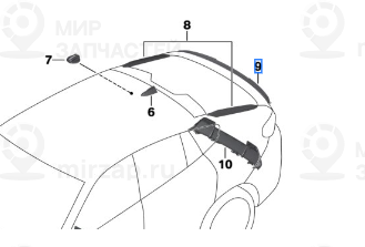 Карбоновый Спойлер
 BMW 51628084171