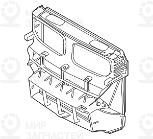 Воздуховод радиатора
 BMW 51647222952
