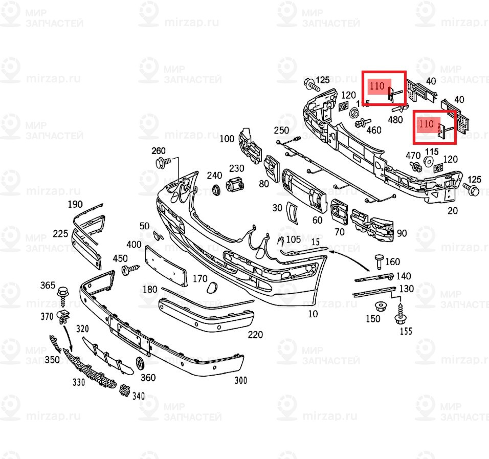 Пластина
 Mercedes-Benz A2108800811
