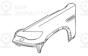 Крыло m загрунтованное л пд
 BMW 51657238599