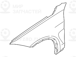 Крыло л пд
 BMW 51657373541