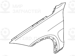 Seitenwand Vorn Links
 BMW 51658056487