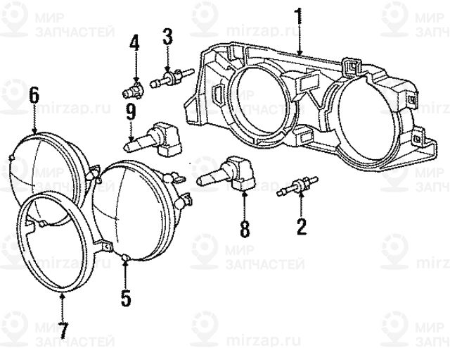 Вставка фиксатора
 BMW 51711916199