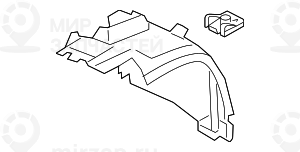 Кожух колесной ниши Л Пд
 BMW 51712990089