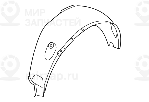 Кожух колесной ниши П Зд
 BMW 51713400058