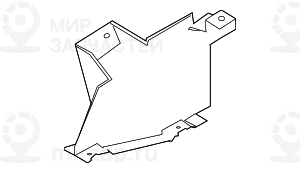 Кронштейн Экрана Моторного Отсека Л
 BMW 51713404139