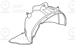 Кожух колесной ниши П Пд
 BMW 51713420432