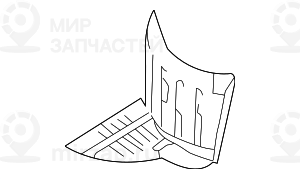 Щиток Моторного Отсека Л Нж
 BMW 51717008689