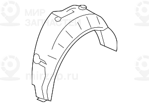 Кожух колесной ниши П Зд
 BMW 51717059382