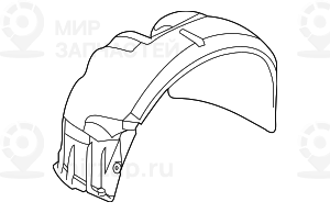 Кожух Колесной Ниши П Пд
 BMW 51717136680