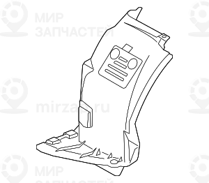 Кожух колесной ниши П Нж
 BMW 51717154416