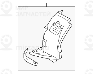 Кожух колесной ниши Л Нж
 BMW 51717180149