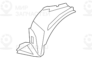 Кожух колесной ниши, передняя часть Л Пд MOEK
 BMW 51717180619