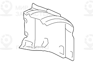 Кожух колесной ниши, задняя часть, П Пд
 BMW 51717185160