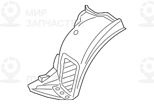 Кожух колесной ниши, передняя часть Л Пд
 BMW 51717213641