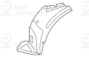 Кожух колесной ниши, передняя часть Л Пд
 BMW 51717234831