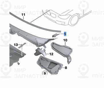 Запчасть BMW 51717308091