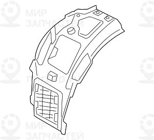 Кожух колесной ниши, передняя часть П Пд
 BMW 51717340786