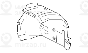 Кожух колесной ниши, задняя часть, П Пд
 BMW 51717340796