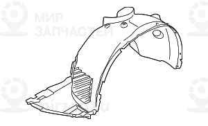 Abdeckung Radhaus Vorn Links
 BMW 51717342179