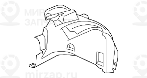 Abdeckung Radhaus Hinterteil Vorn Links
 BMW 51717394815