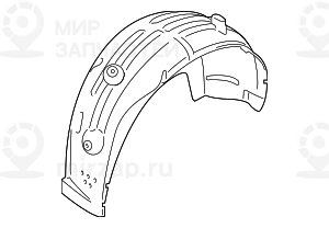 Abdeckung Radhaus Hinten Rechts
 BMW 51717394818