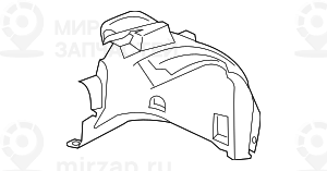 Кожух Колесной Ниши. Задняя Часть. Л Пд
 BMW 51717424907
