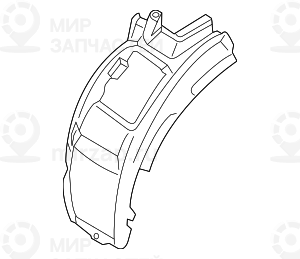 Кожух Колесной Ниши Передняя Часть П Пд
 BMW 51717427506
