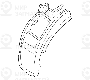 Кожух колесной ниши, передняя часть л пд
 BMW 51717445681