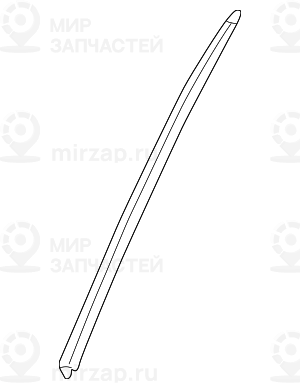 Накладка передней стойки Л GLANZSCHWARZ
 BMW 51717894359