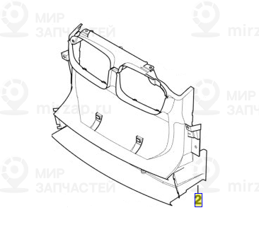 воздуховод Пд - M -
 BMW 51717894821